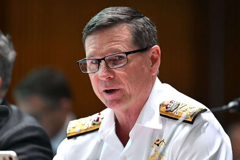 Chief of the Defence Force, Admiral Mark Hammond appears at the Senate Estimates.