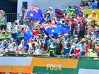 Australian fans during day 3.