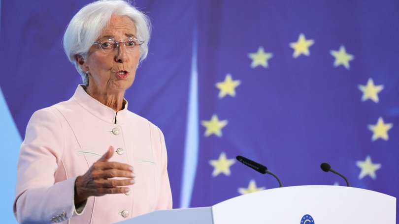 Christine Lagarde, president of the European Central Bank (ECB), at a rates decision news conference in Frankfurt, Germany, on Thursday, Sept. 14, 2023. The ECB raised interest rates again, acting for the 10th consecutive time to choke inflation out of the euro zone’s increasingly feeble economy. Photographer: Alex Kraus/Bloomberg
