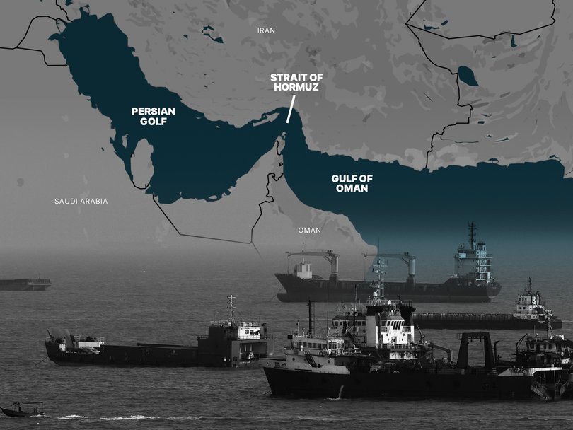 The Strait of Hormuz.