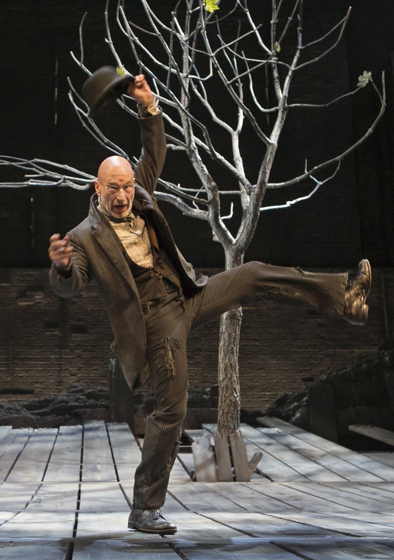 Stewart dances in Samuel Beckett's Waiting For Godot in New York in 2013.