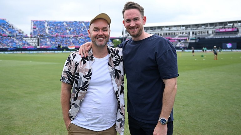 The Grade Cricketer’s Sam Perry (left) and Ian Higgins (right).