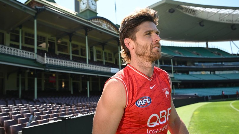 Dane Rampe stood in as Sydney captain in his last game.