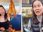 A coffee shop confrontation has escalated to a food fight between an influencer and members of the public.