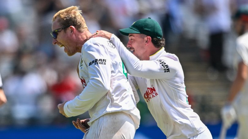 South African spinner Simon Harmer starred with six wickets in the second innings and 10 for the match.